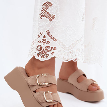 Step in Style Women's Platform Sandals with Cushioned Footbed and Adju