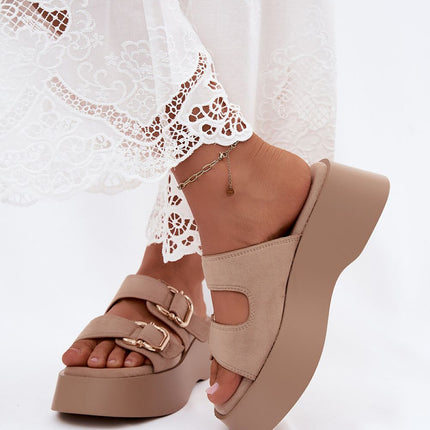 Step in Style Women's Platform Sandals with Cushioned Footbed and Adju