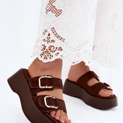 Step in Style Women's Platform Sandals with Cushioned Footbed and Adju