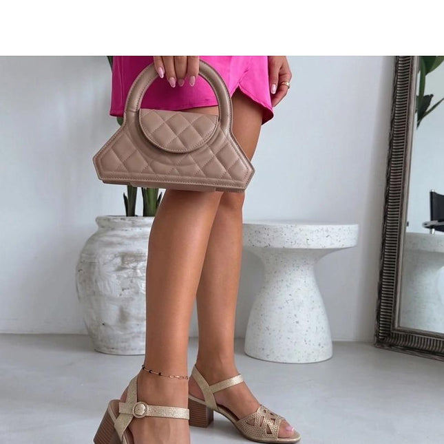 Solea Professional Heel Sandals with Cushioned Insole and Stylish Desi