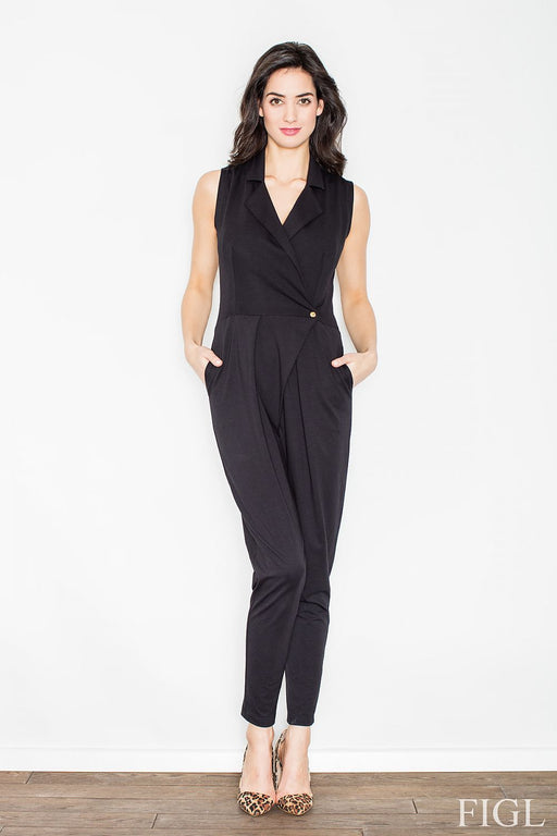 Luxe Viscose Jumpsuit with Side Pockets for Effortless Elegance