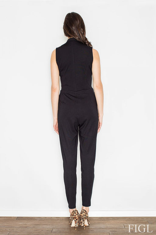 Elegant Viscose Jumpsuit with Functional Side Pockets