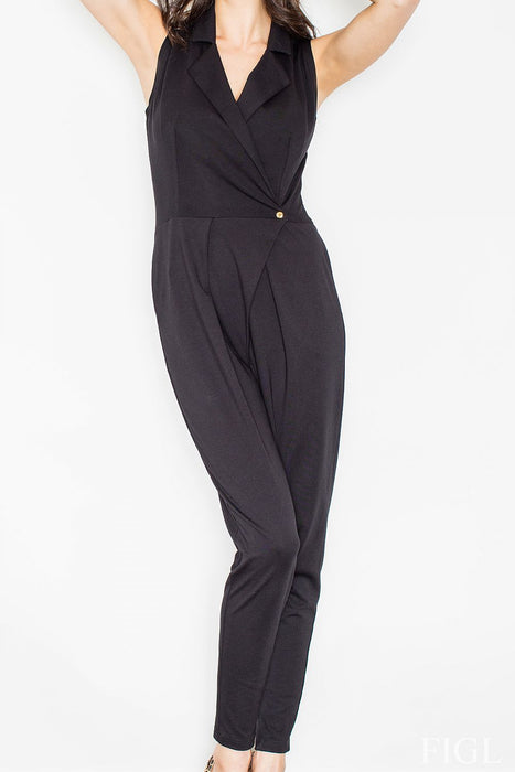 Elegant Viscose Jumpsuit with Functional Side Pockets