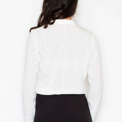 Elegant Crepe Blouse with Stylish Waist Tie - Premium Collection