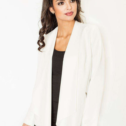 Chic Zip-Up Jacket with Plush Interior and Practical Zip Pockets