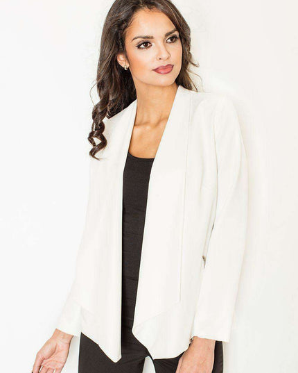 Chic Zip-Up Jacket with Plush Interior and Practical Zip Pockets