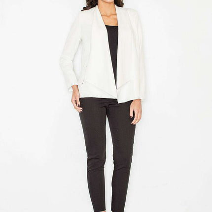 Chic Zip-Up Jacket with Plush Interior and Practical Zip Pockets