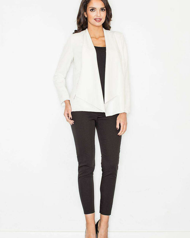 Chic Zip-Up Jacket with Plush Interior and Practical Zip Pockets