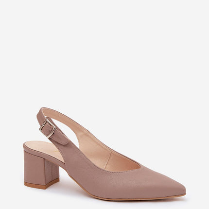 Step in Style Professional Heel Sandals with Cushioned Footbed & Adjus