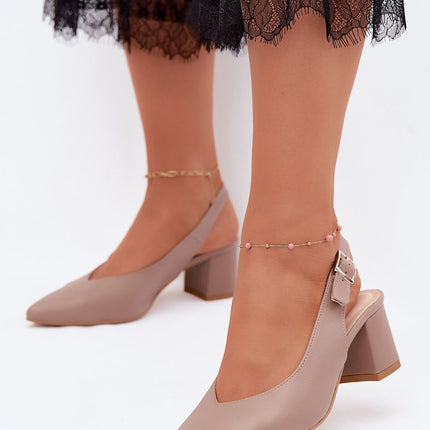 Step in Style Professional Heel Sandals with Cushioned Footbed & Adjus