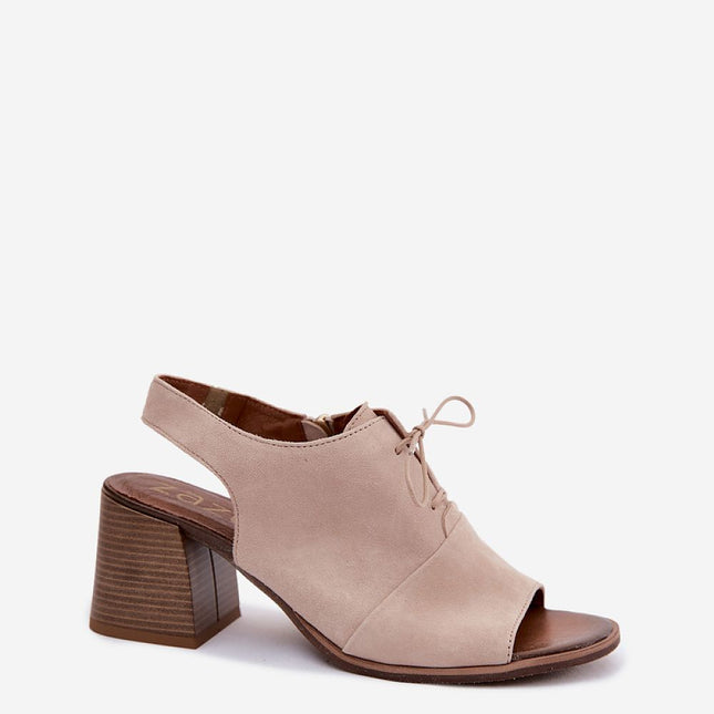 Step in Style Women's Heel Sandals - Comfortable Cushioning & Elegant