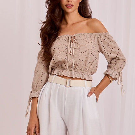 Rue Paris Professional Tailored Shorts with Belted Waist and Pockets