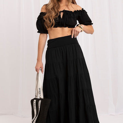 Italy Moda Elegant Long Skirt with Soft Fabric and Flattering Fit