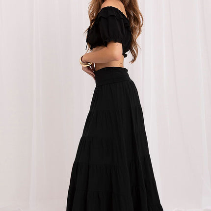 Italy Moda Elegant Long Skirt with Soft Fabric and Flattering Fit