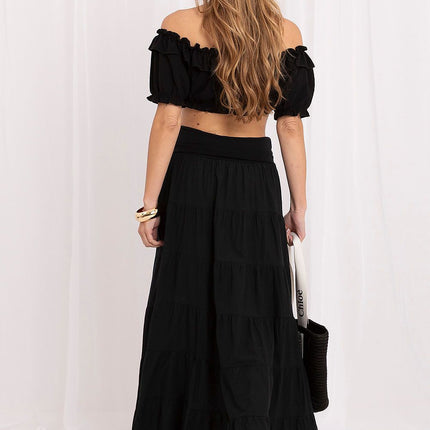 Italy Moda Elegant Long Skirt with Soft Fabric and Flattering Fit