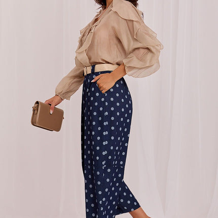 Factory Price Women's Professional Culottes with Pockets and Stretch F