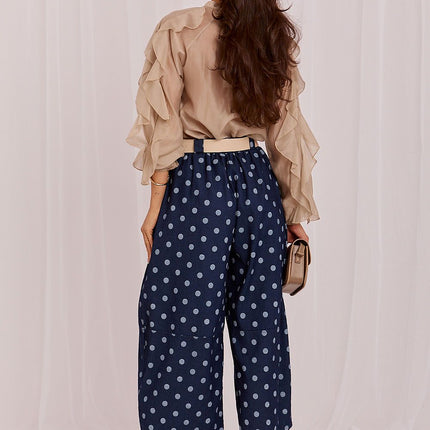 Factory Price Women's Professional Culottes with Pockets and Stretch F