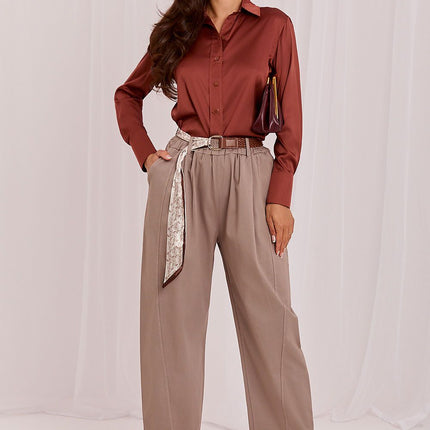Italy Moda Women's Professional Trousers with Stretch Fabric and Tailo