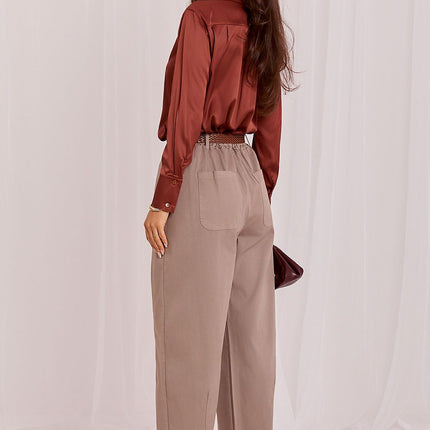 Italy Moda Women's Professional Trousers with Stretch Fabric and Tailo