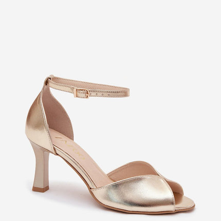 Step in Style Elegant Heel Sandals with Cushioned Footbed and Adjustab