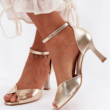 Step in Style Elegant Heel Sandals with Cushioned Footbed and Adjustab