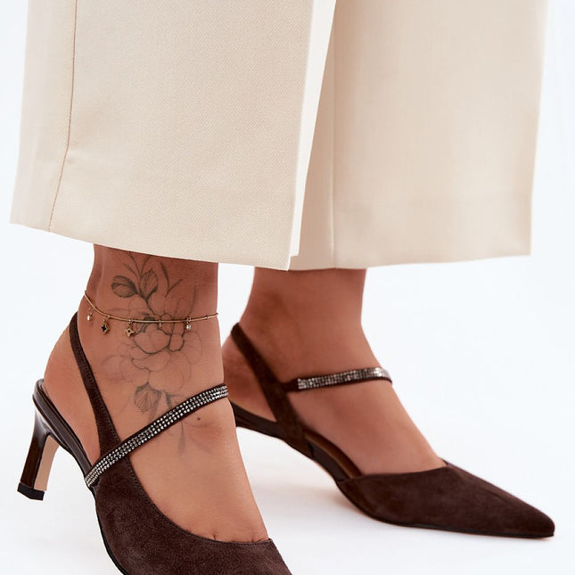 Step in Style Elegant Heel Sandals with Cushioned Insole & Adjustable