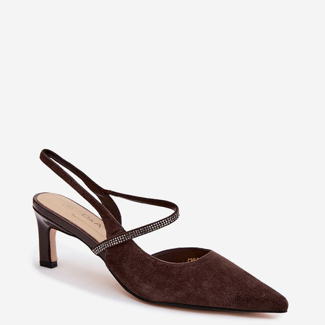 Step in Style Elegant Heel Sandals with Cushioned Insole & Adjustable
