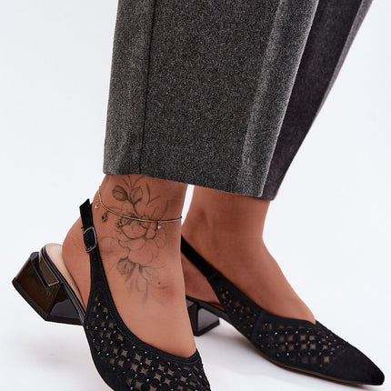 Step in Style Professional Heel Sandals with Cushioned Footbed
