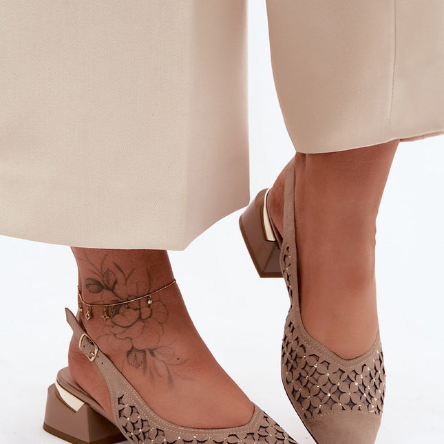 Step in Style Women's Heel Sandals - Comfortable, Elegant Design