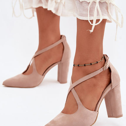 Step in Style Women's Block Heel Pumps - Comfortable & Chic Design