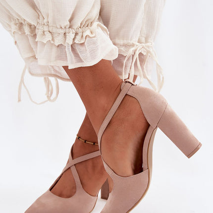 Step in Style Women's Block Heel Pumps - Comfortable & Chic Design