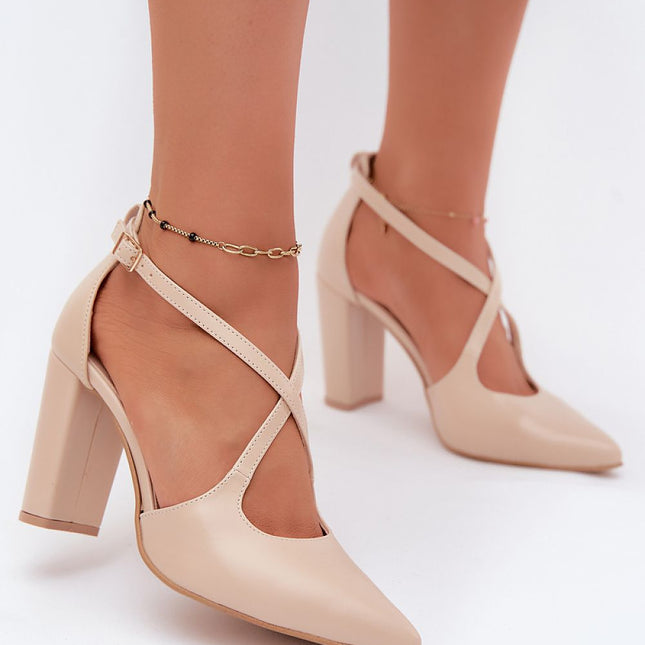 Step in Style Women's Block Heel Pumps - Comfortable & Chic Design
