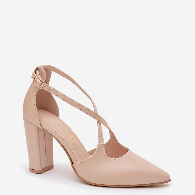 Step in Style Women's Block Heel Pumps - Comfortable & Chic Design