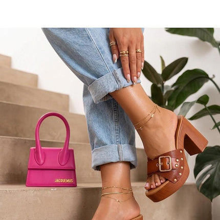  Heeled sandals model 229786 Solea 