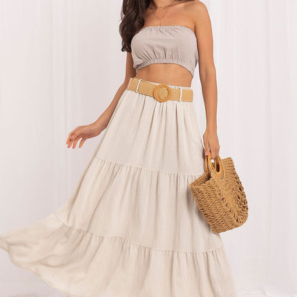 Italy Moda Elegant Long Skirt with Soft Fabric and Flattering Fit