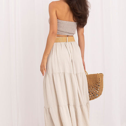 Italy Moda Elegant Long Skirt with Soft Fabric and Flattering Fit