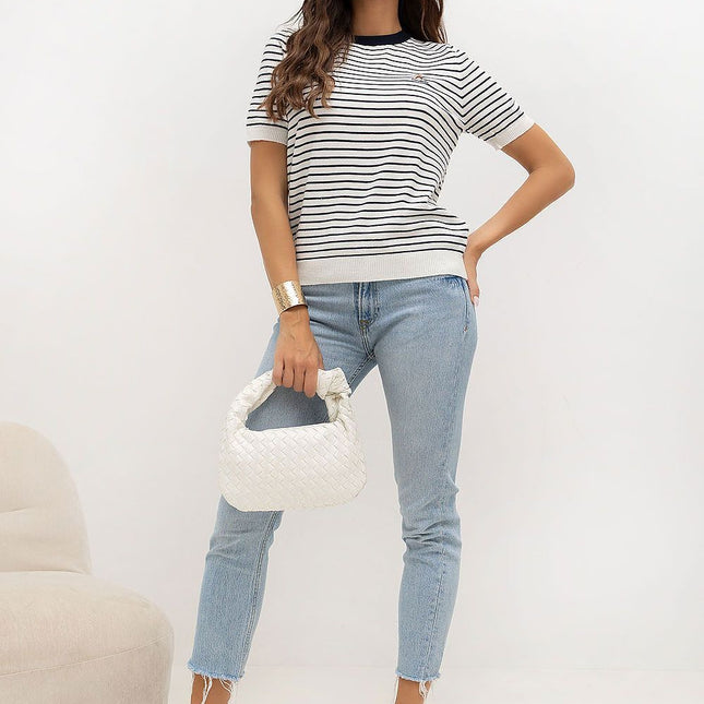 Short sleeve sweater