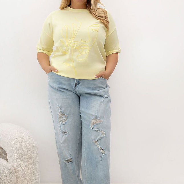 Relevance Plus Size Professional T-Shirt - Soft Cotton, Breathable Fit