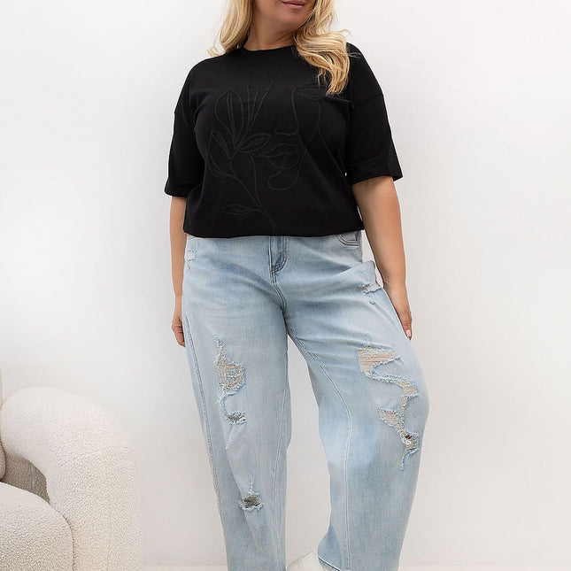 Relevance Plus Size Professional T-Shirt - Soft Fabric & Comfortable F
