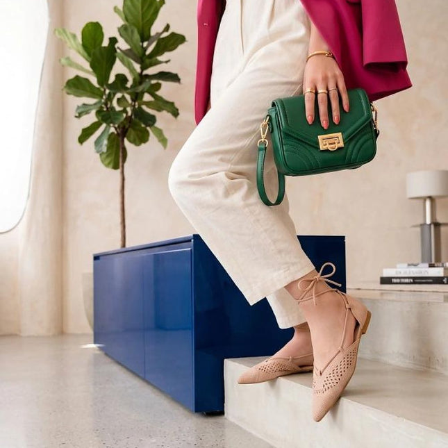 Solea Strappy Ballet Flats - Comfortable, Lightweight Design