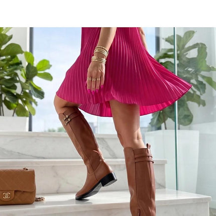 Solea Professional Thigh-High Boots with Stiletto Heel & Comfortable F