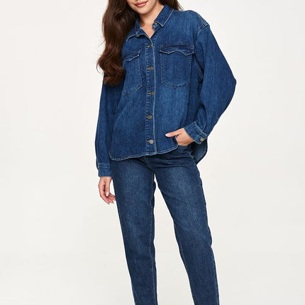  Long sleeve shirt model 230871 Makadamia 