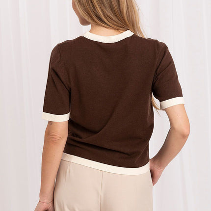  Short sleeve sweater model 230899 Italy Moda 
