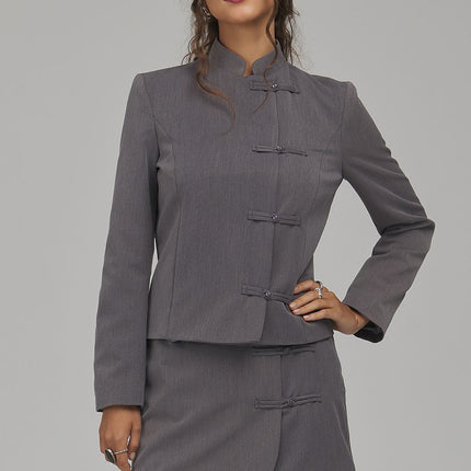 Nife Women's Professional Short Skirt with Pockets and Tailored Fit