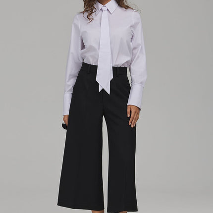 Nife Women's Professional Trousers with Tailored Fit and Stretch Fabri