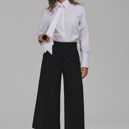 Nife Women's Professional Trousers with Tailored Fit and Stretch Fabri