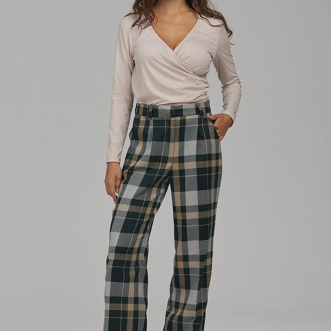 Nife Women's Professional Trousers - Tailored Fit, Stretch Fabric