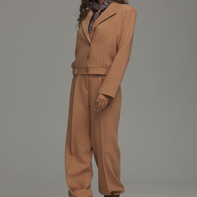 Nife Women's Professional Trousers with Slim Fit and Stretch Fabric