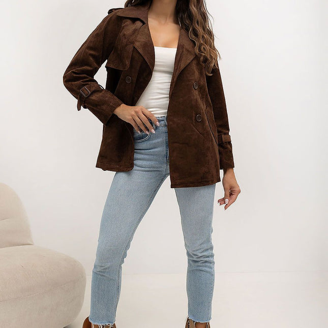 Italy Moda Professional Wool Blend Coat with Detachable Hood