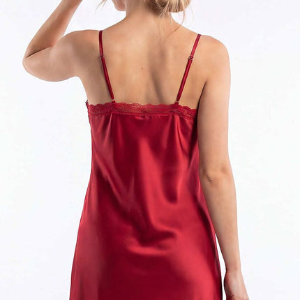 Ethereal Lace Satin Nightshirt - Très Elite